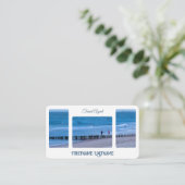 Reisen Agent Ocean Breakers Küste QR-Code Visitenkarte (Stehend Vorderseite)