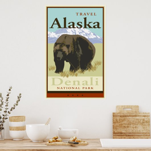 Reisen Alaska Poster (Küche)