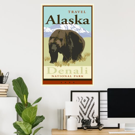 Reisen Alaska Poster (Heimbüro)