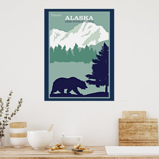 Reisen Alaska Poster (Küche)