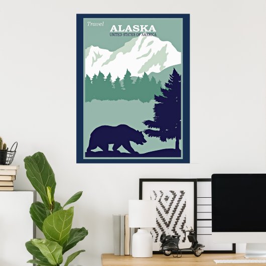 Reisen Alaska Poster (Heimbüro)