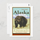 Reisen Alaska Postkarte (Vorne/Hinten)