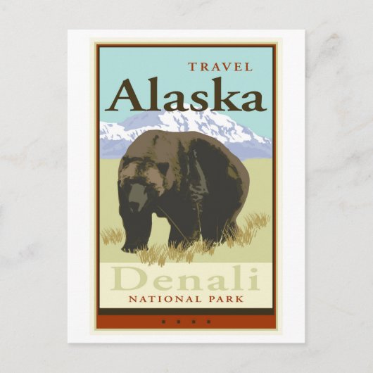 Reisen Alaska Postkarte (Vorderseite)