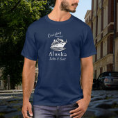 Reisen Alaska Urlaub Blue Persönlich T-Shirt