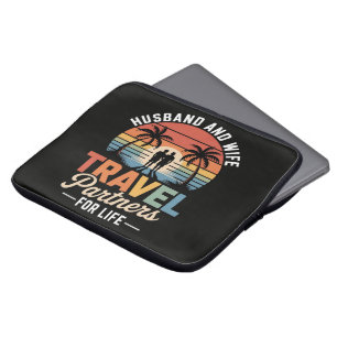 Reisen am Strand - Ehepartner Reisepartner Laptopschutzhülle
