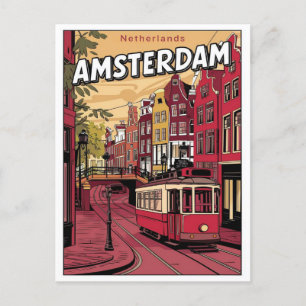 Reisen Amsterdam, Loipe Vintage Geschenke Postkarte