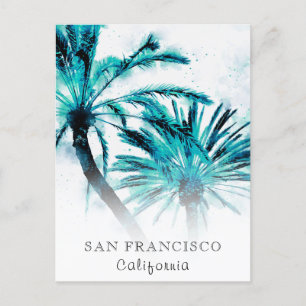 *~* Reisen AP25 Abstrakt Palm personalize Exptoc  Postkarte
