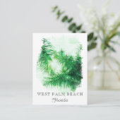 *~* Reisen AP25 Persönliche Tropische Palme Tree Postkarte (Stehend Vorderseite)