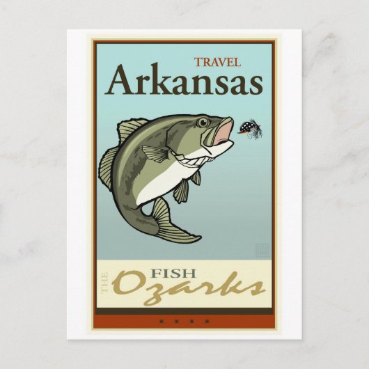 Reisen Arkansas Postkarte (Vorderseite)