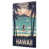 Reisen Art Beautiful Hawaii Beach Klemmbrett (Links)