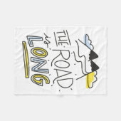 Reisen Art the Road ist lang Fleecedecke (Vorderseite (Horizontal))