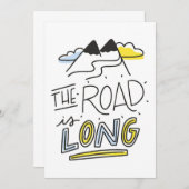 Reisen Art the Road ist lang Save The Date (Vorne/Hinten)