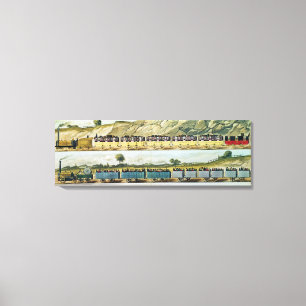 Reisen auf das Liverpool und das Manchester Leinwanddruck