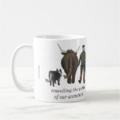 Reisen auf den Weg unserer Vorfahren in Gälisch Kaffeetasse (Links)