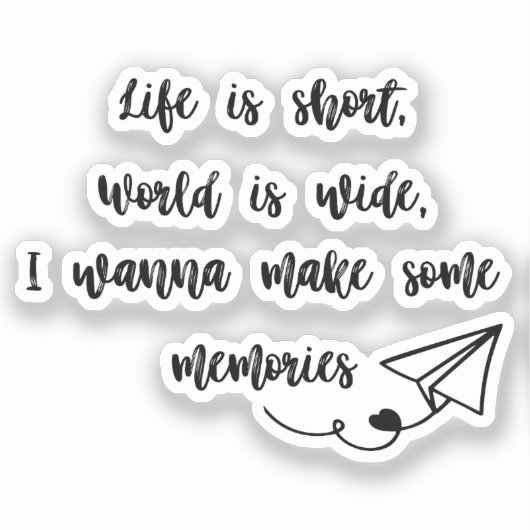 Reisen Aufkleber (Vorderseite)