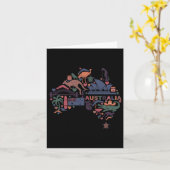 Reisen Australien Karte Sydney Australian Vacation (Gelbe Blume)