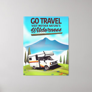 Reisen, besuchen Mutter Natur Wilderness RV. Leinwanddruck