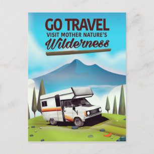 Reisen, besuchen Mutter Natur Wilderness RV. Postkarte