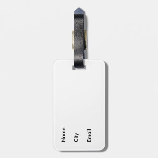 Reisen bläst mir meine Geisterente Gepäckanhänger (Rückseite vertikal)