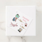 Reisen Brautparty von Frau zu Frau. Geschenkanhänger (Beispiel)