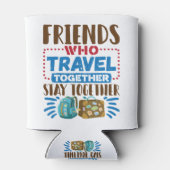 Reisen Buddies Freunde, die zusammen reisen Dosenkühler (Rückseite)