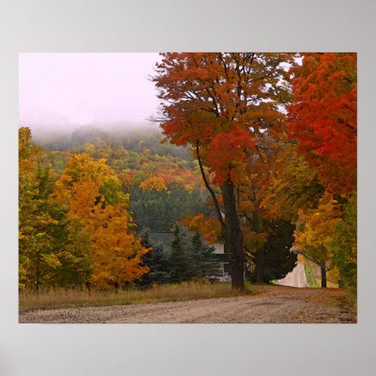 "REISEN DER RÜCKSTRASSE/FALLFARBE" POSTER (Vorne)
