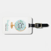 Reisen der WeltAquarell-Gepäckanhänger Gepäckanhänger (Vorderseite horizontal)