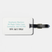 Reisen der WeltAquarell-Gepäckanhänger Gepäckanhänger (Rückseite horizontal)