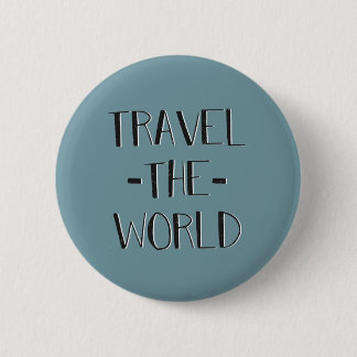 Reisen der Weltknopf Button