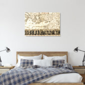 Reisen des Apostels PaulPanoramic Karte Leinwanddruck (Insitu (Schlafzimmer))