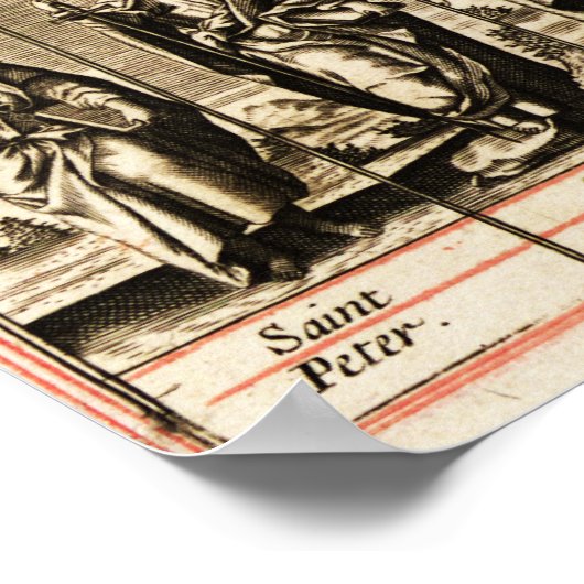 Reisen des Apostels PaulPanoramic Karte Poster (Ecke)