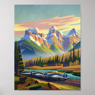 Reisen durch die Rocky Mountains Poster