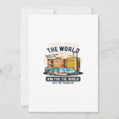 Reisen durch die Welt Einladung (Vorderseite)