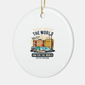 Reisen durch die Welt Keramik Ornament (Links)