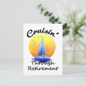 Reisen durch Rente Postkarte (Stehend Vorderseite)