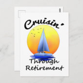 Reisen durch Rente Postkarte (Vorne/Hinten)