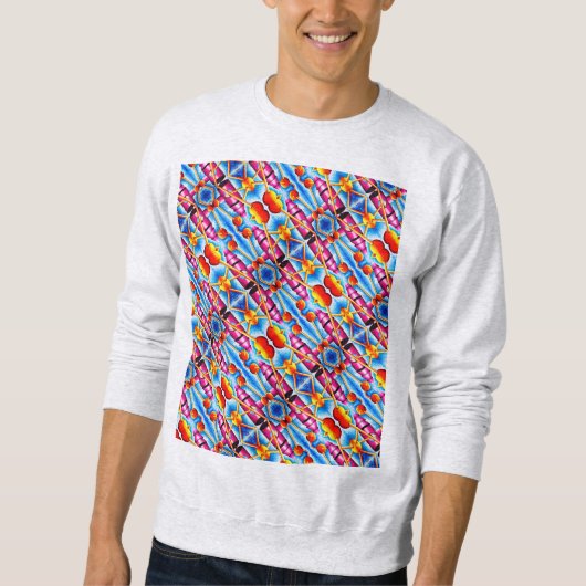 Reisen durch Weltraummuster Sweatshirt 6 (Vorderseite)