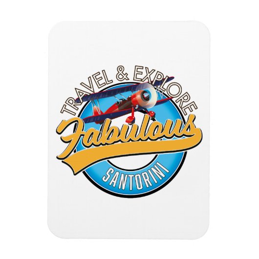 Reisen & Entdecken Fabulous Santorini Magnet (Vertikal)