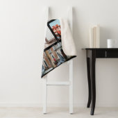 Reisen Erinnerungen Foto Keepake Schwarz Grau Sherpadecke (Beispiel)