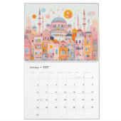 Reisen Europa Pink Girly Kalender (Jan 2027)