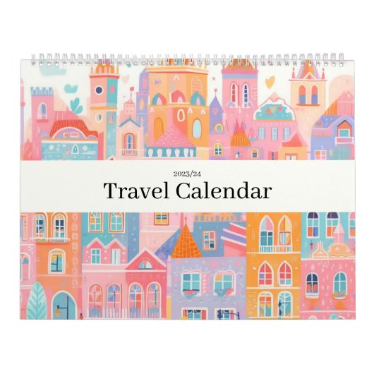 Reisen Europa Pink Girly Kalender (Titelbild)
