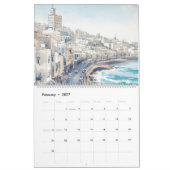 Reisen Europa Pink Girly Kalender (Feb 2027)