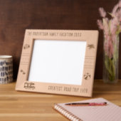 Reisen Familien Urlaub Personalisiert Reisen 10x8 Geätzte Rahmen (Links)