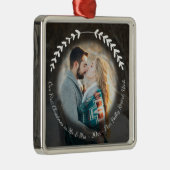 Reisen Flitterwochen Foto Elegant Handgezeichnet K Ornament Aus Metall (Rechts)