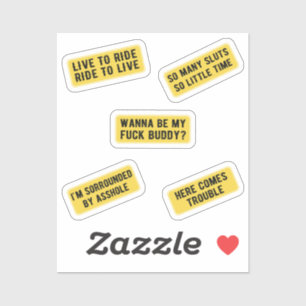 Reisen (gelb) Aufkleber