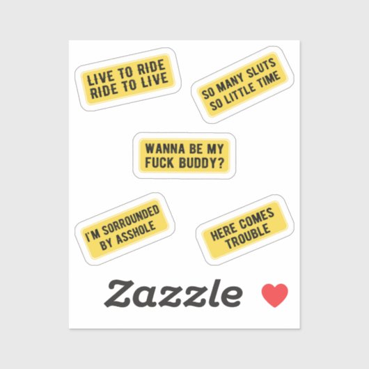 Reisen (gelb) Aufkleber (Blatt)