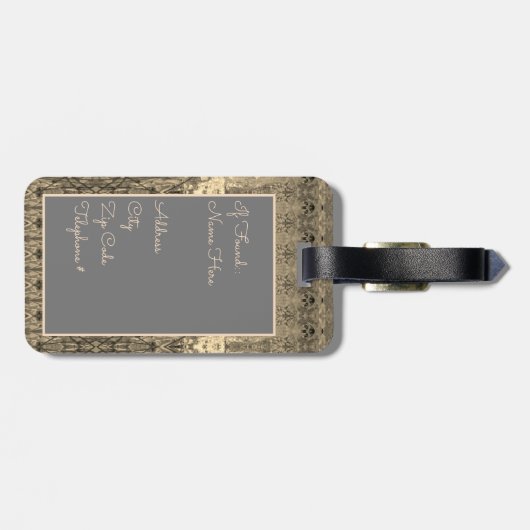 Reisen Gepäckanhänger (Rückseite horizontal)