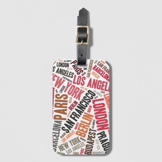 Reisen Gepäckanhänger (Vorderseite Vertikal)