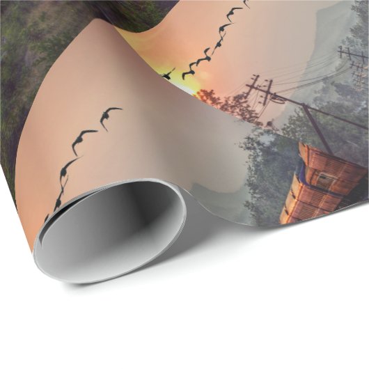 Reisen Geschenkpapier (Rolleneckpunkt)