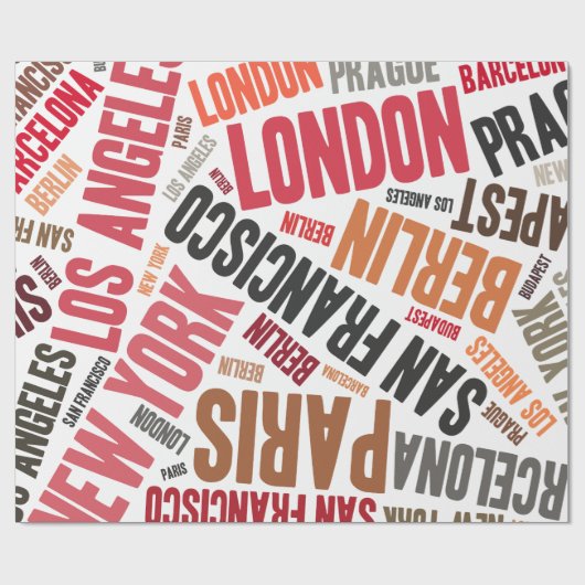 Reisen Geschenkpapier (Flach)